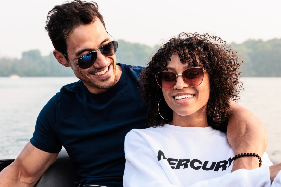 couple on boat