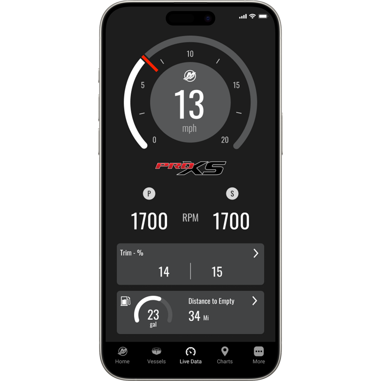 Mercury Marine App Screen